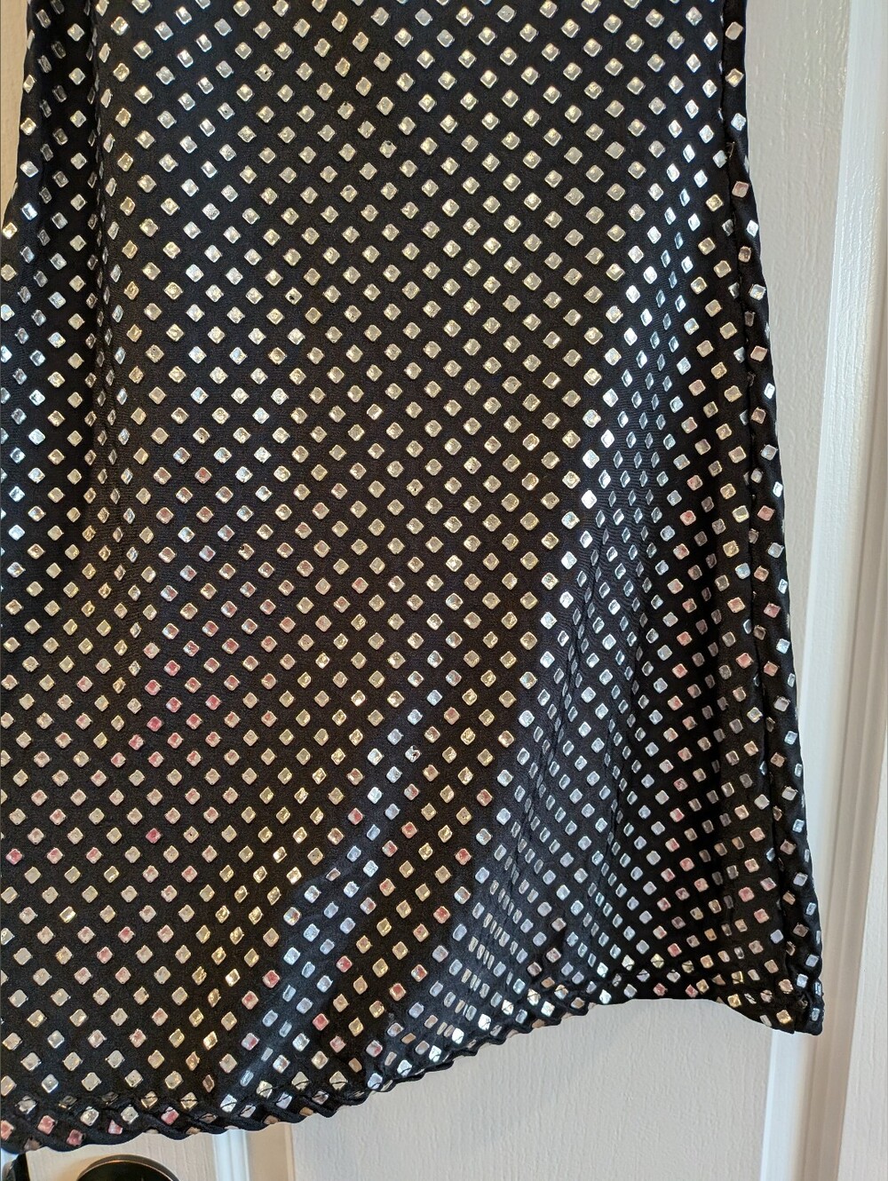 Lip Service Vintage 90s Punk Goth Studded Black One Shoulder Mini Dress Size M - Picture 5 of 11